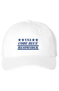 USA Code Blue Responder White and Navy Cap