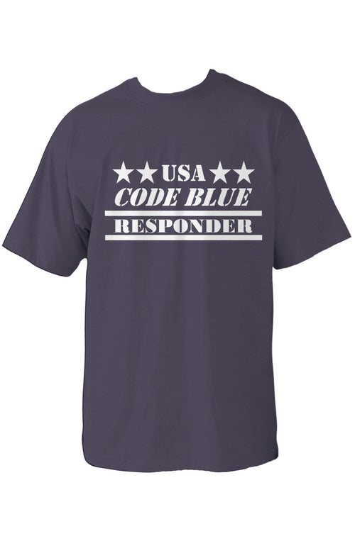 USA Code Blue Navy/White Logo Oversized HW T Shirt